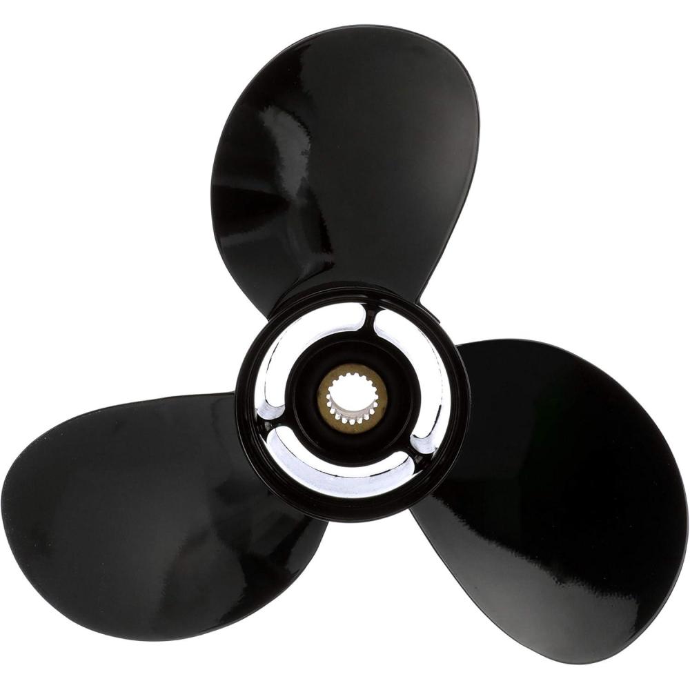 imageQuicksilver Black Diamond Bravo Two Propeller Black Finish 188 dia x 17 pitch Left Hand