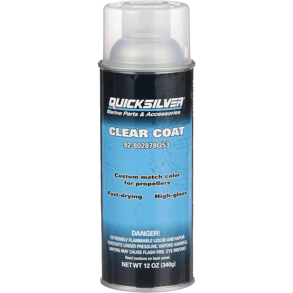 imageQuicksilver Spray Paint for Mercury EnginesClear Coat