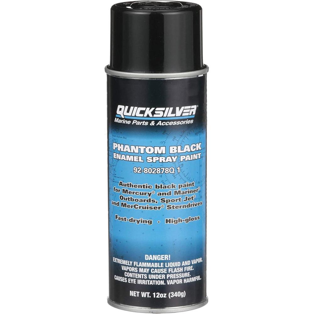 imageQuicksilver Spray Paint for Mercury EnginesPhantom Black