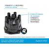 imageQuicksilver 33765T Distributor Cap for Marinized 6Cylinder General Motors inline Engines with Delco Conventional Ignition Systems