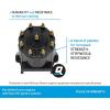 imageQuicksilver 808483T3 Distributor Cap Kit for Marinized V8 Engines by General Motors wDelco HEI Ignition Systems Except MPI Engines wECM 555 Connections