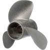 imageQuicksilver Bravo Three 135quot Diameter X 28quot Pitch 3Blade Stainless Steel Propeller Right Hand Rotation Matte Finish