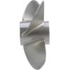 imageQuicksilver Bravo Three 159quot Diameter X 21quot Pitch 4Blade Stainless Steel Propeller Left Hand Rotation Matte Finish