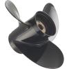 imageQuicksilver Black Diamond Aluminum Boat Propeller Black Finish 3 Blade Propeller