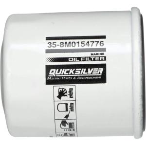 imageQuicksilver 8M0154776 20 Micron Oil Filter for Select Yamaha Honda and NissanTohatsu 99115hp Outboards 20002018Unspecified