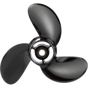 imageQuicksilver Black Diamond 3Blade Aluminum Propeller 875 Dia x 65 Pitch Right Hand