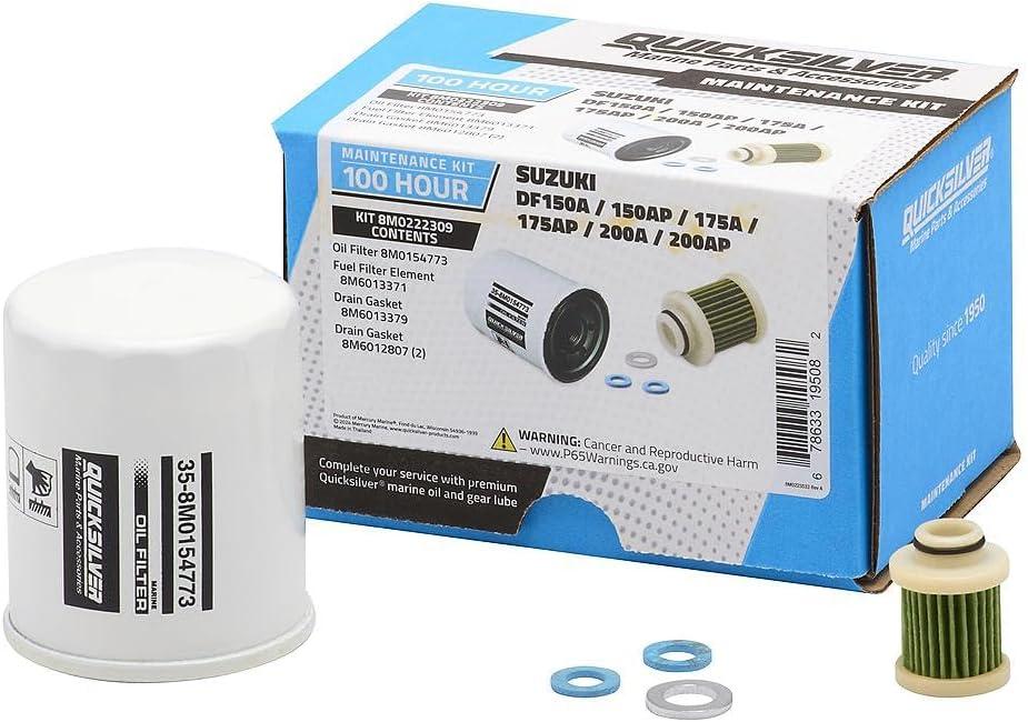 imageQuicksilver 8M0222309 100 Hour Maintenance Kit Suzuki DF150A150AP175A175AP200A200AP