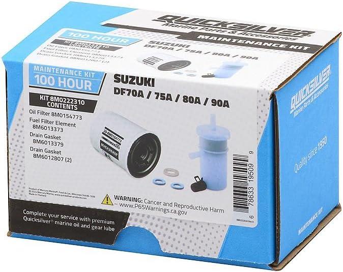 imageQuicksilver 8M0222310 100 Hour Maintenance Kit Suzuki DF70A75A80A90A
