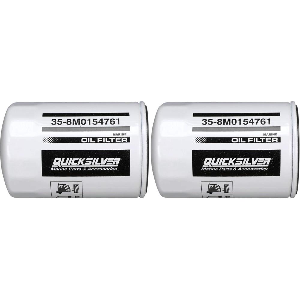 imageQuicksilver 8M0154761 20 Micron Oil Filter for Various Marine EnginesUnspecified Pack of 2