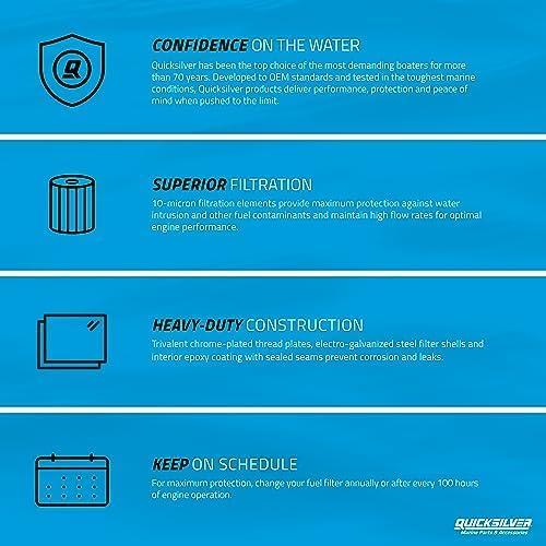 imageQuicksilver 8M0176313 OnEngine Water Separating Fuel Filter