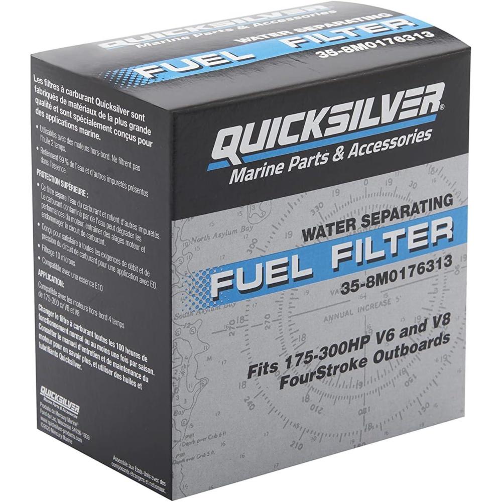 imageQuicksilver 8M0176313 OnEngine Water Separating Fuel Filter