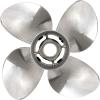 imageQuicksilver Q4 127quot Diameter X 19quot Pitch 4Blade Stainless Steel Propeller Right Hand Rotation