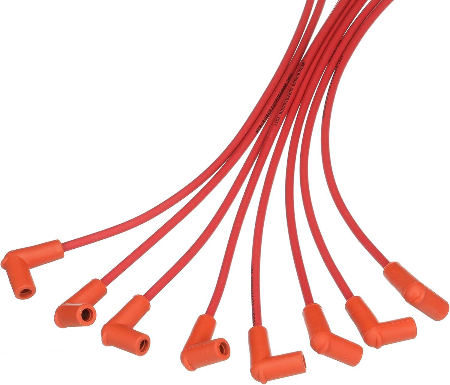 imageQuicksilver 816608Q70 Red Wire Spark Plug Wire Kit