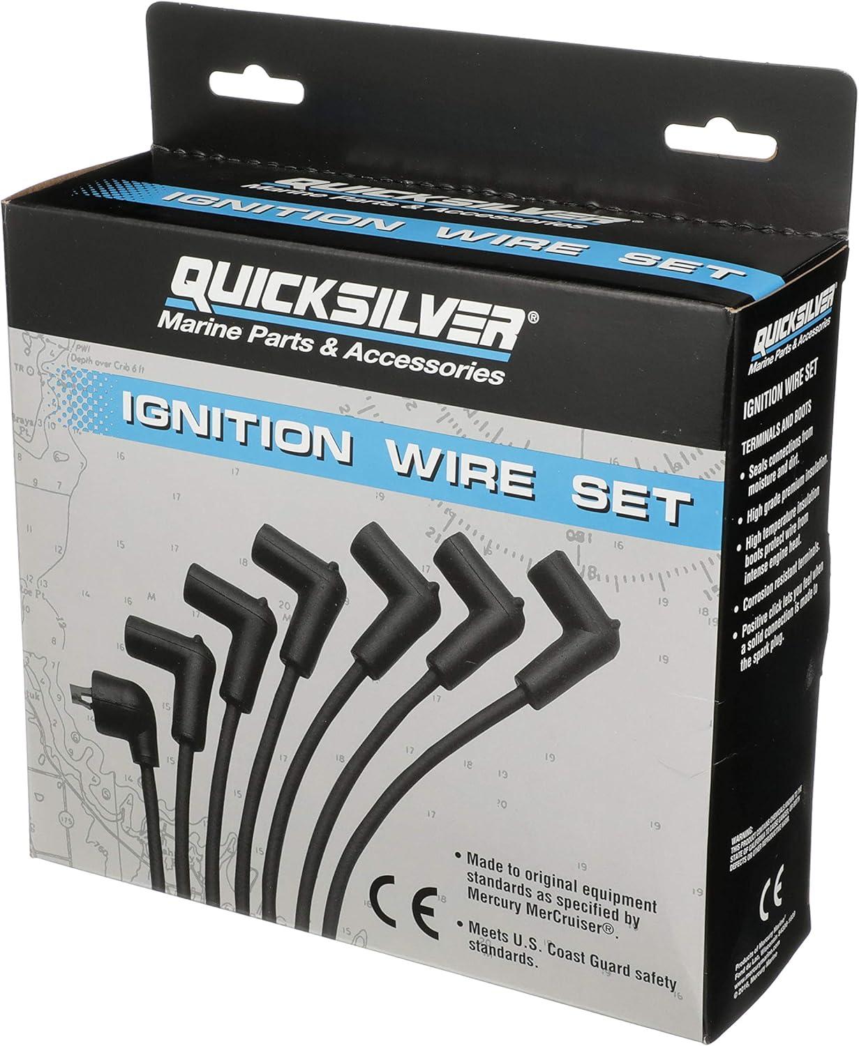 imageQuicksilver 816608Q70 Red Wire Spark Plug Wire Kit