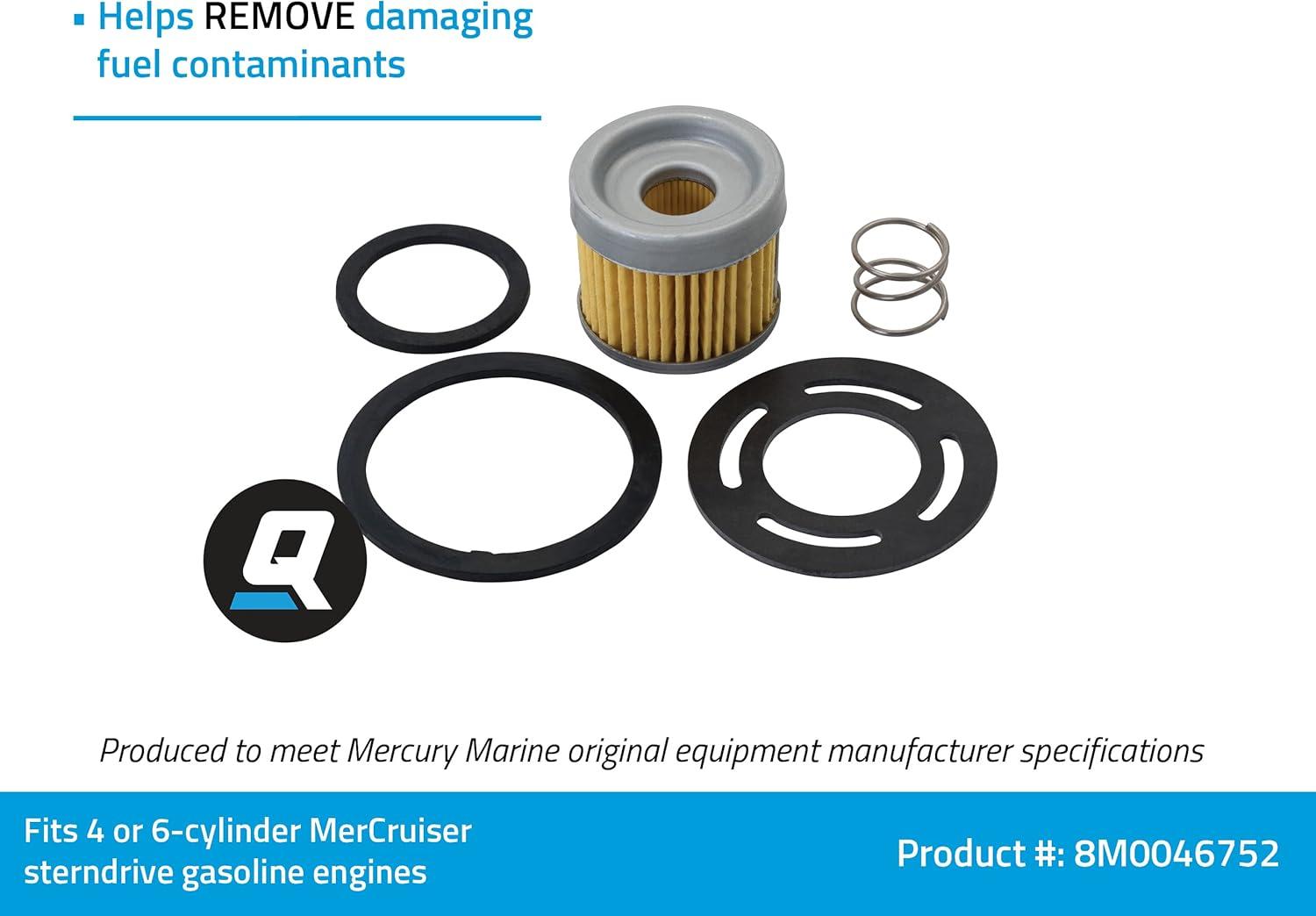 imageQuicksilver 8M0046752 Fuel Filter for MerCruiser Sterndrive and Inboard Engines