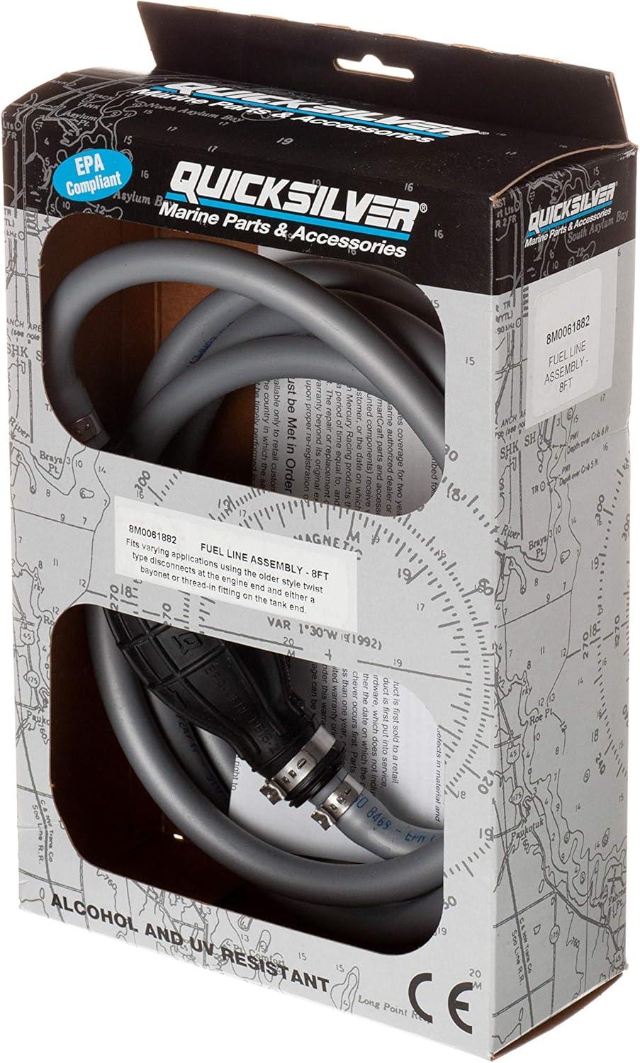 imageQuicksilver 8M0061882 Fuel Line Assembly  8 Ft Long with Primer Bulb