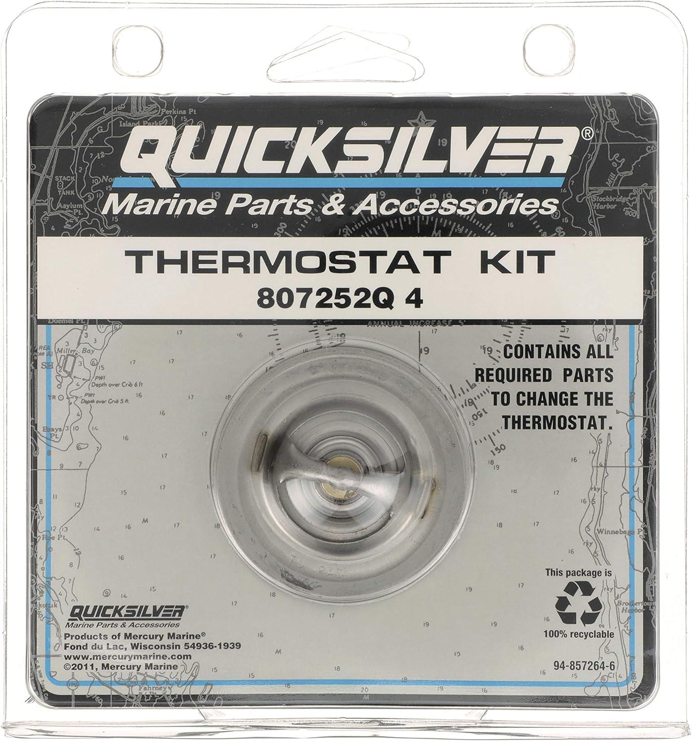 imageQuicksilver 807252Q4 Replacement Thermostat for V6 and V8 MerCruiser Engines 19832016